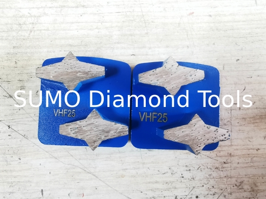 Double Star Segments  Redi Lock Diamond Grinding Shoes for Husqvarna