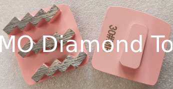 Triple ZIGZAG Segments  Redi Lock Diamond Grinding Shoes for Husqvarna