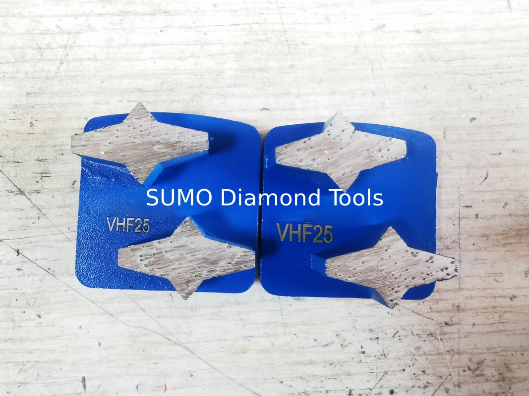 Double Star Segments  Redi Lock Diamond Grinding Shoes for Husqvarna