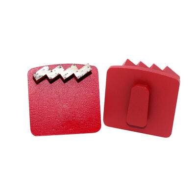 Aggressive ZIGZAG Segments  Redi Lock Diamond Grinding Shoes for Husqvarna