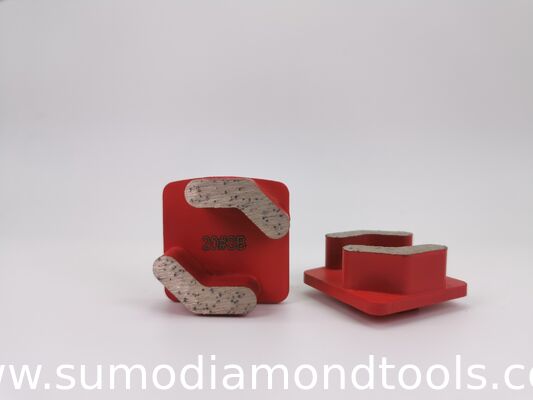Double Boomerang Segments  Redi Lock Diamond Grinding Shoes for Husqvarna