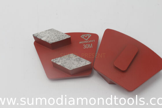 Double Rhombus Trapezoid Segments  Redi Lock Diamond Grinding Shoes for Husqvarna