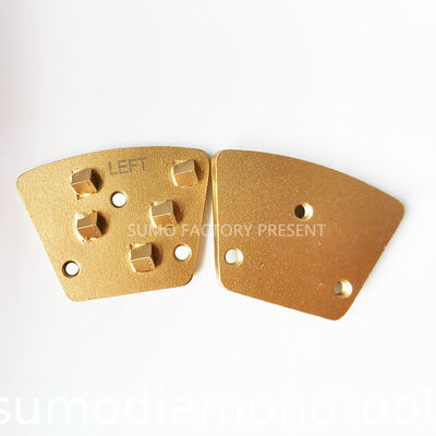 CPS Trapezoid 5 PCD  Magnetic Connection Diamond Grinding Shoes non-threaded