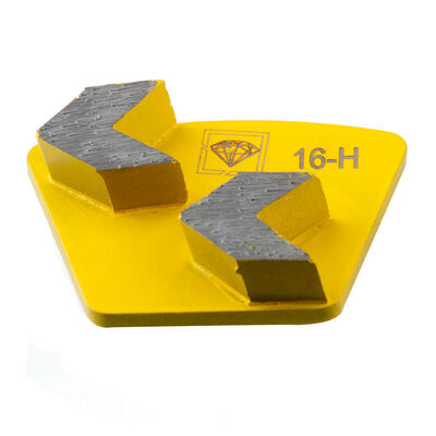 Double Arrow Concrete Grinding Tools With EG Prep Two Pin Locking Diamond  Segments
